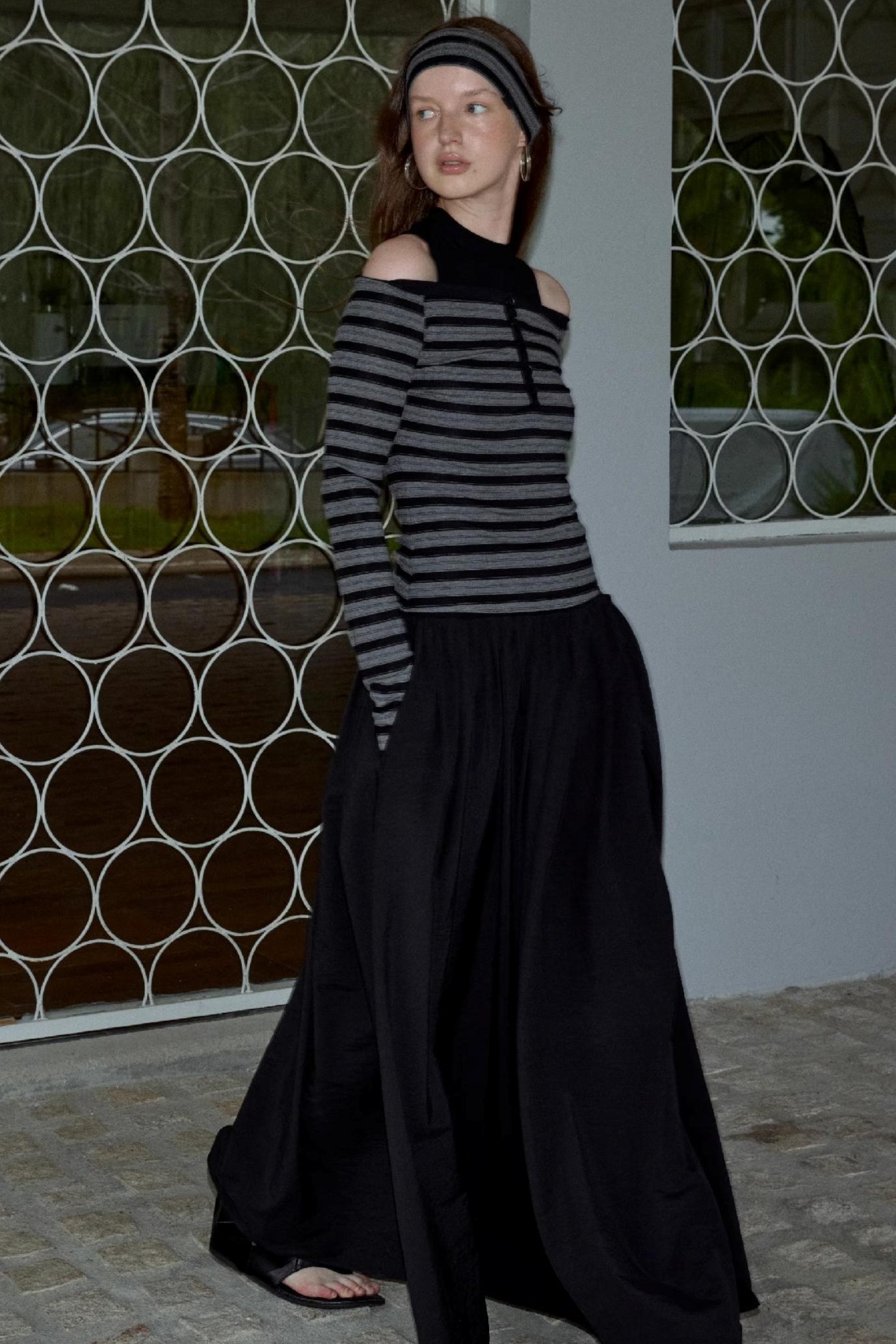 Shoulder Shirt Dress Set-Up