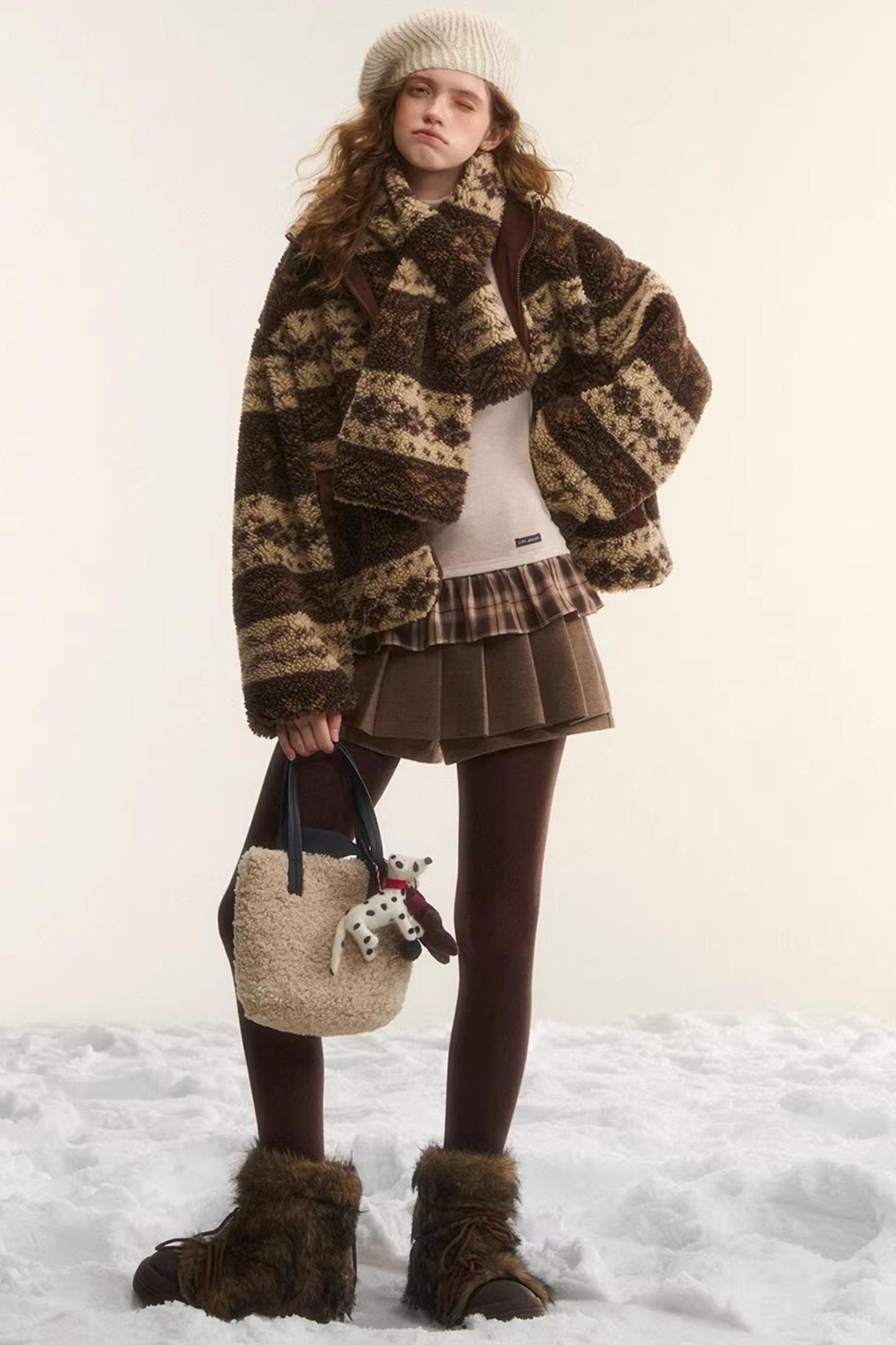 Reversible Fair Isle Fleece Jacket Set