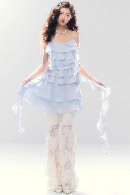 Meerjungfrau-Spitze Schlaghose