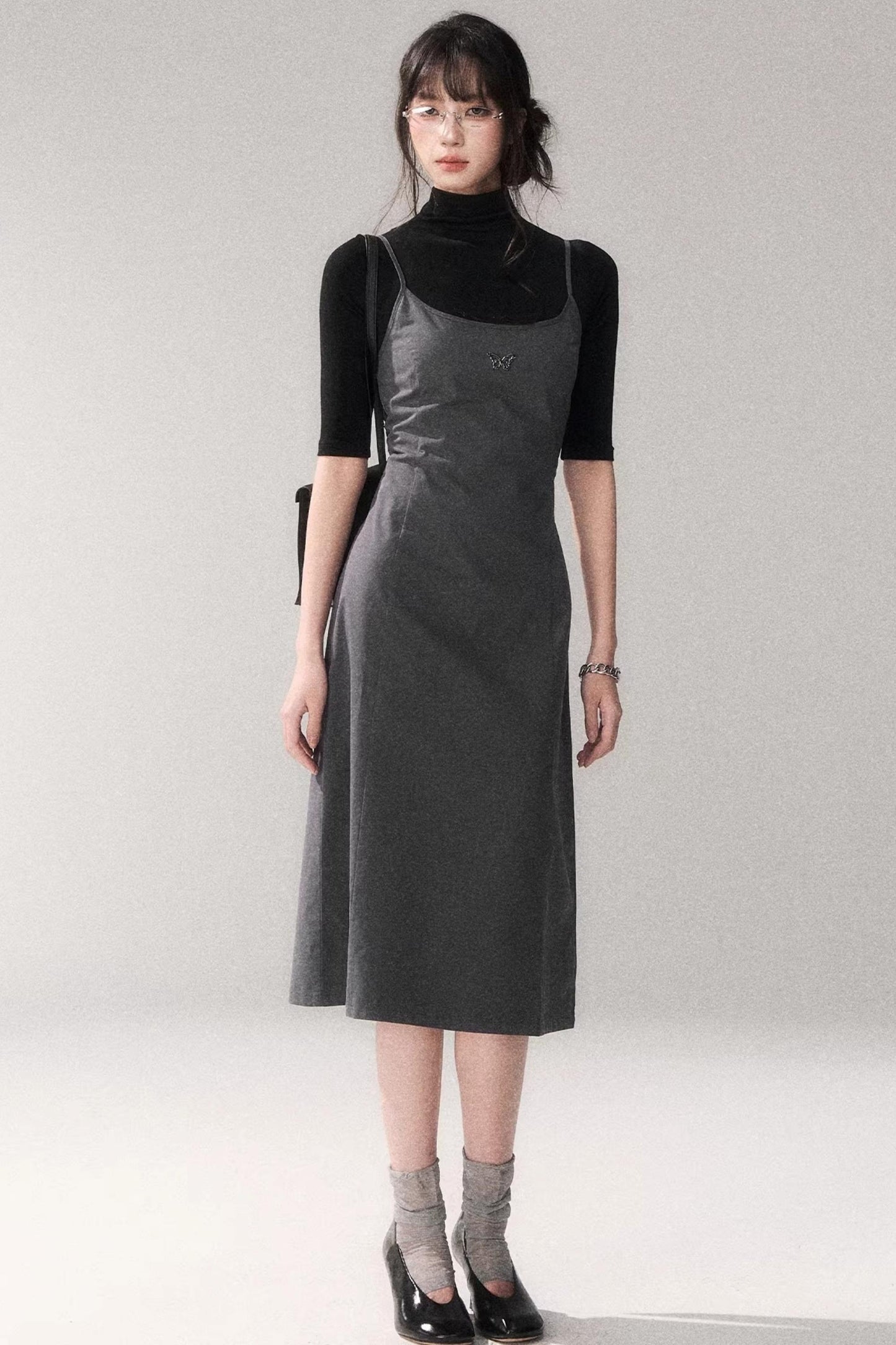 Retro Cotton A-Line Dress