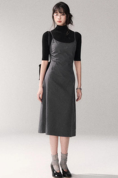 Retro Cotton A-Line Dress