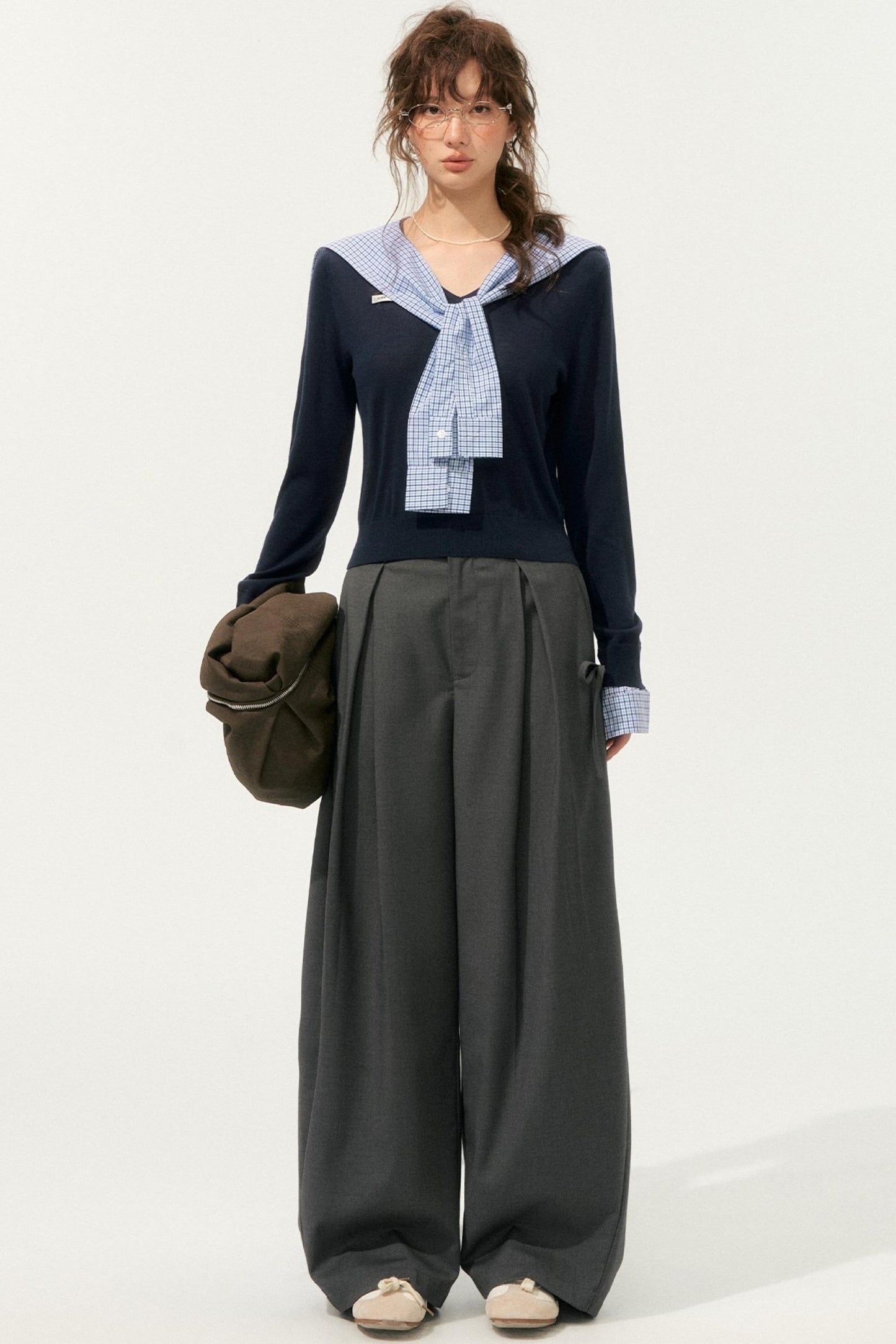 Loose Drape Straight Pants