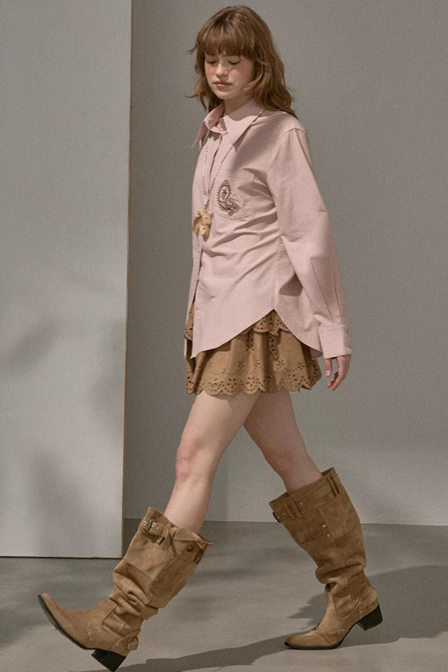 Cascading Vintage Short Skirt