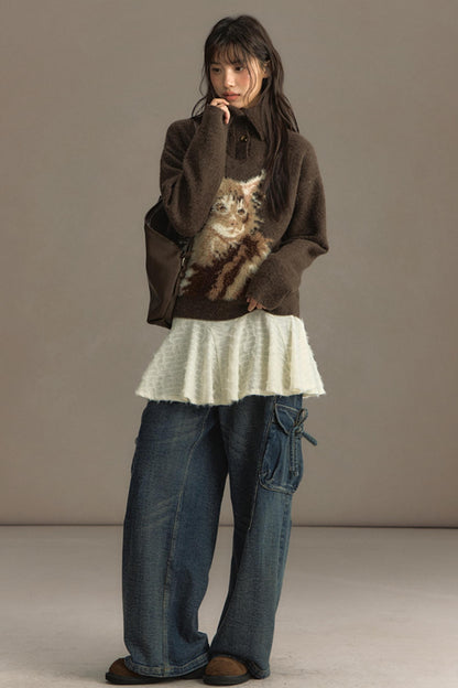 Soft Woolen Knitted Sweater Top