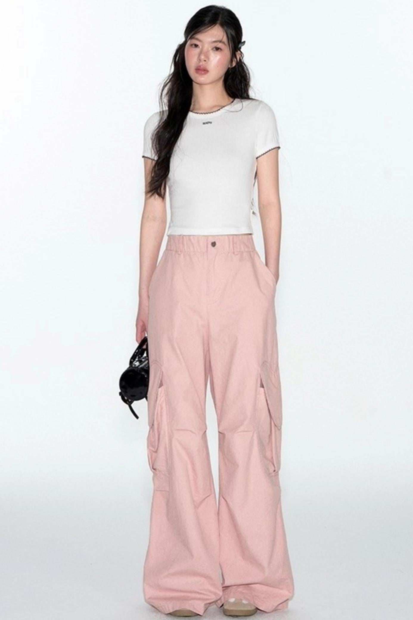 Original Slim Jacquard Short Sleeve Top Set-Up