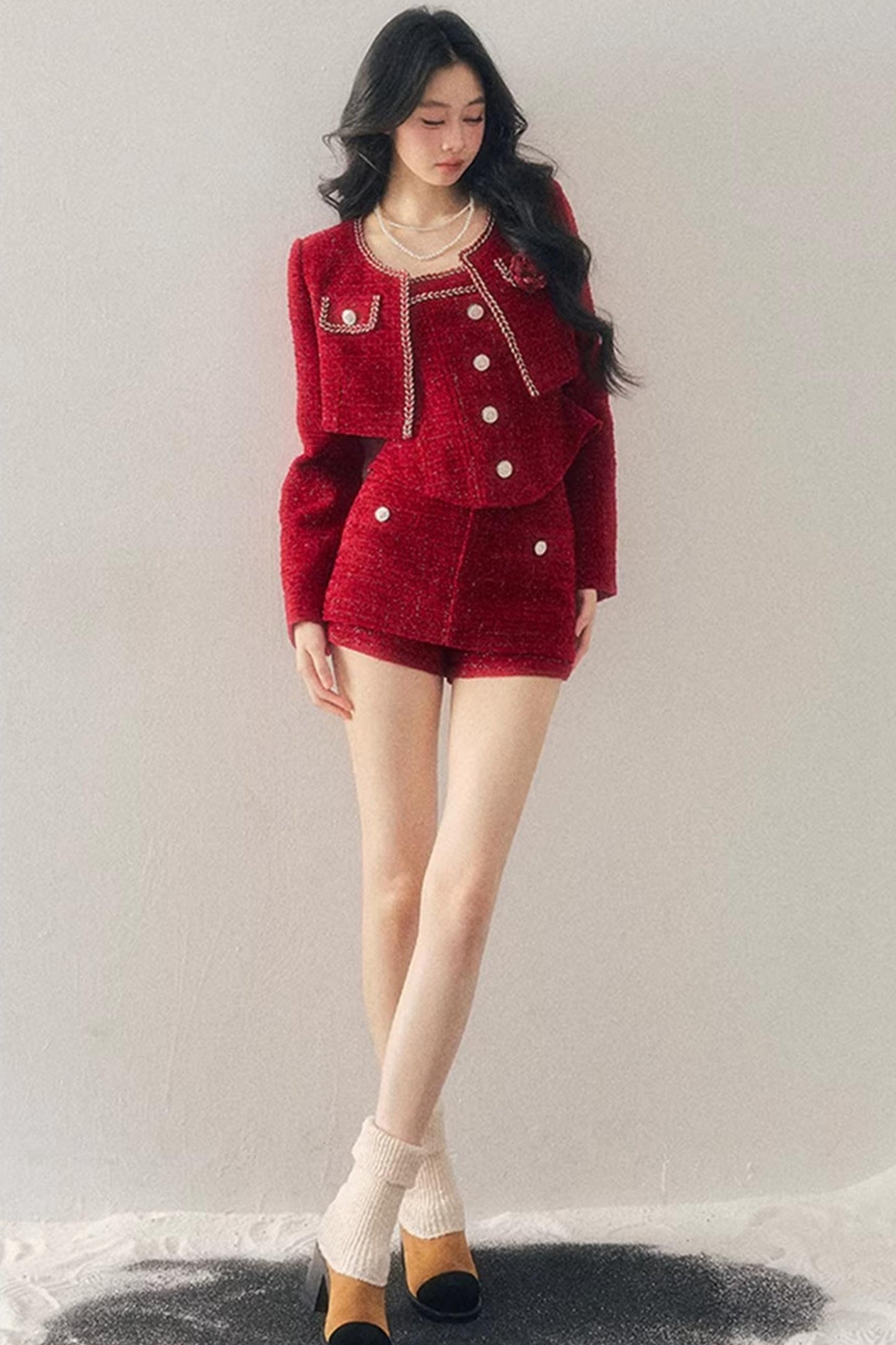 Chanel Wool Coat Skirt Set-Up