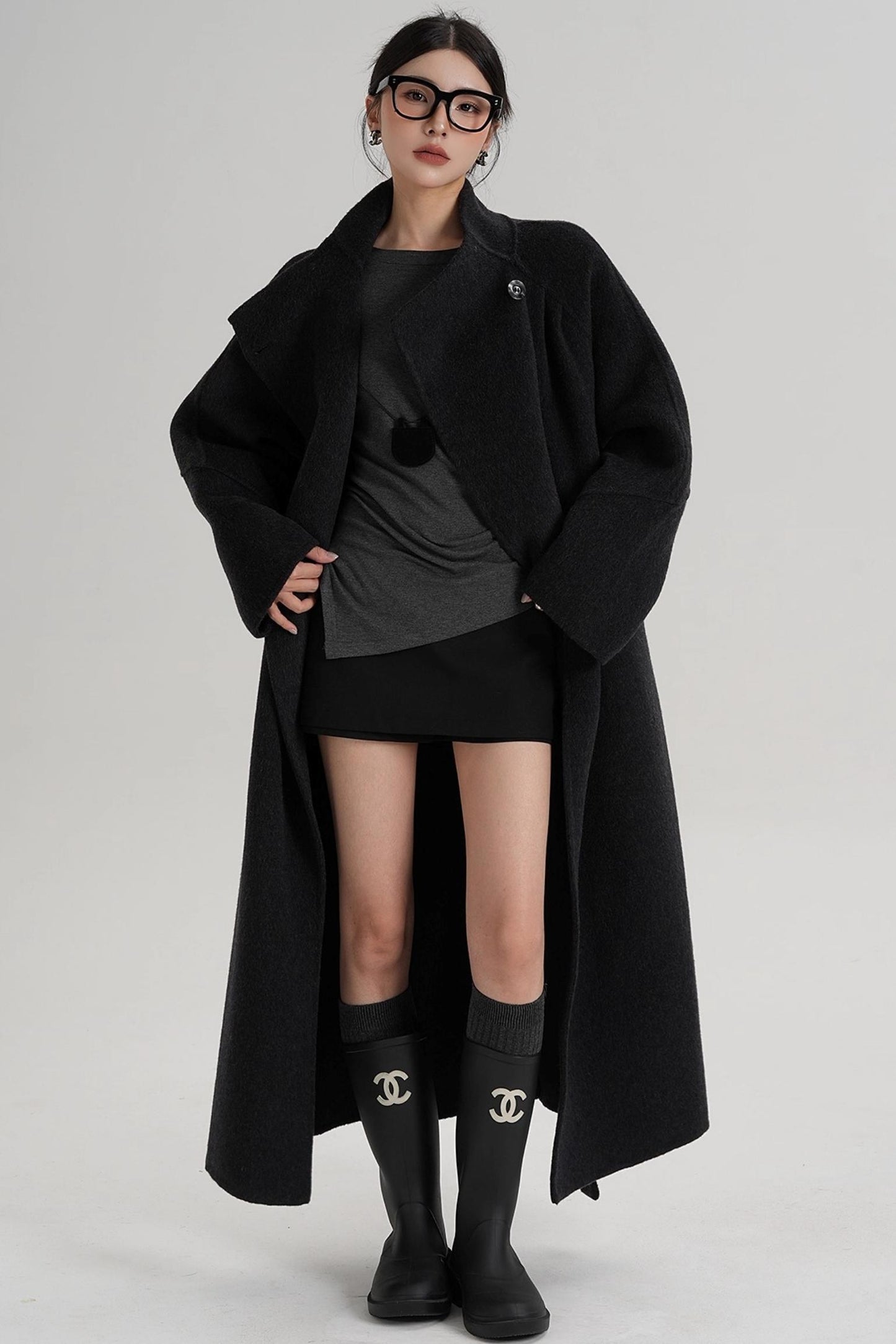 Elegant Wool Reversible Jacket