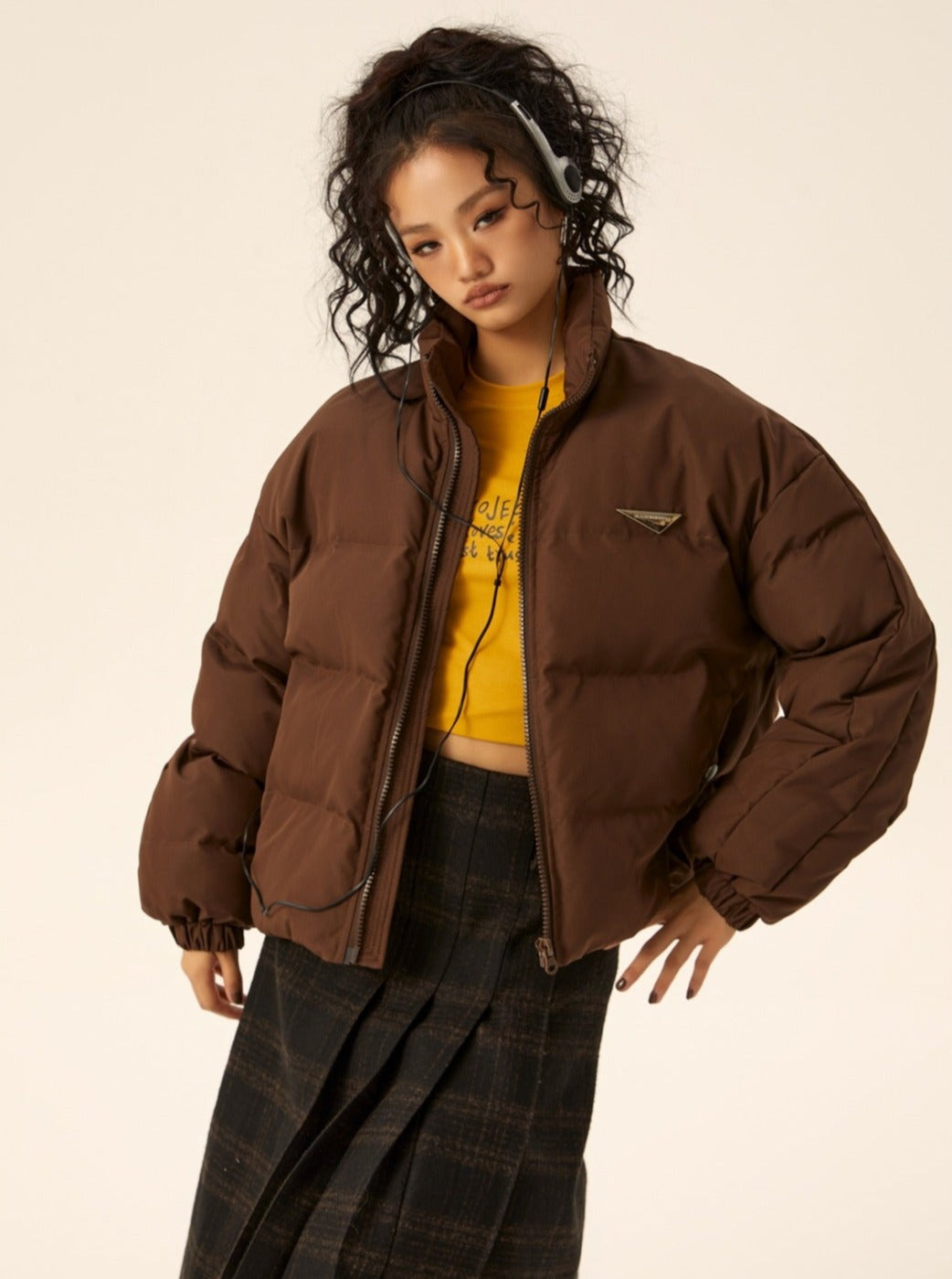 Long-sleeved Loose Down Jacket