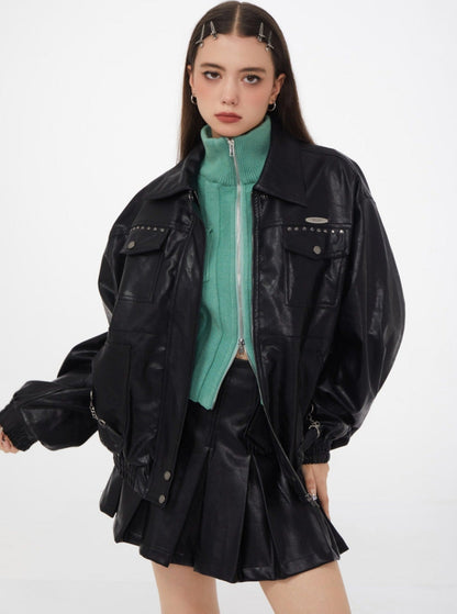 American PU leather jacket