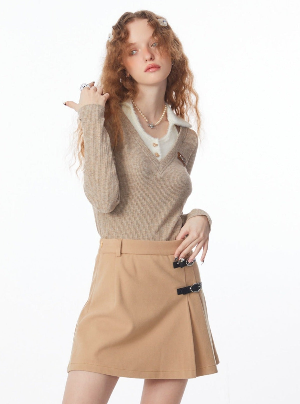 Long sleeves knitted tops
