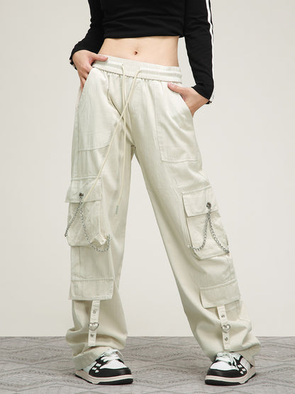 American Retro Straight Loose Track Pants