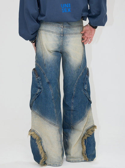 Cargo jeans pants