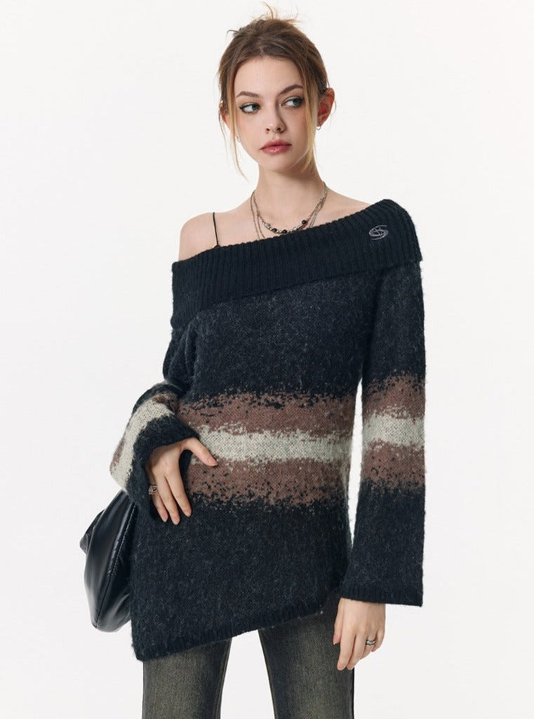 Luxury One-Shoulder Knit Tops