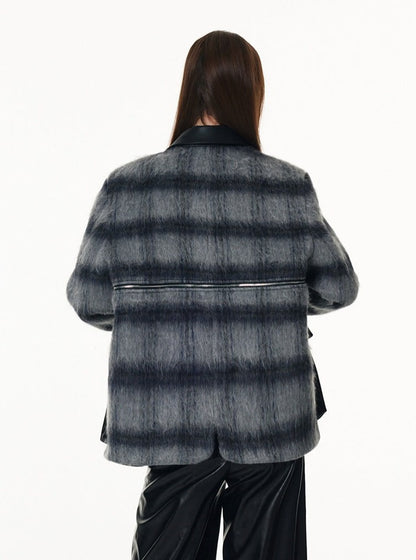 2 Styles - Tweed Plaid Jacket