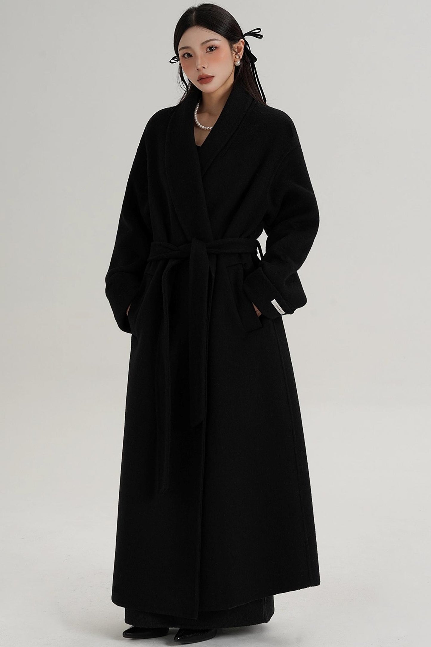 Elegant Wool Lapel Coat