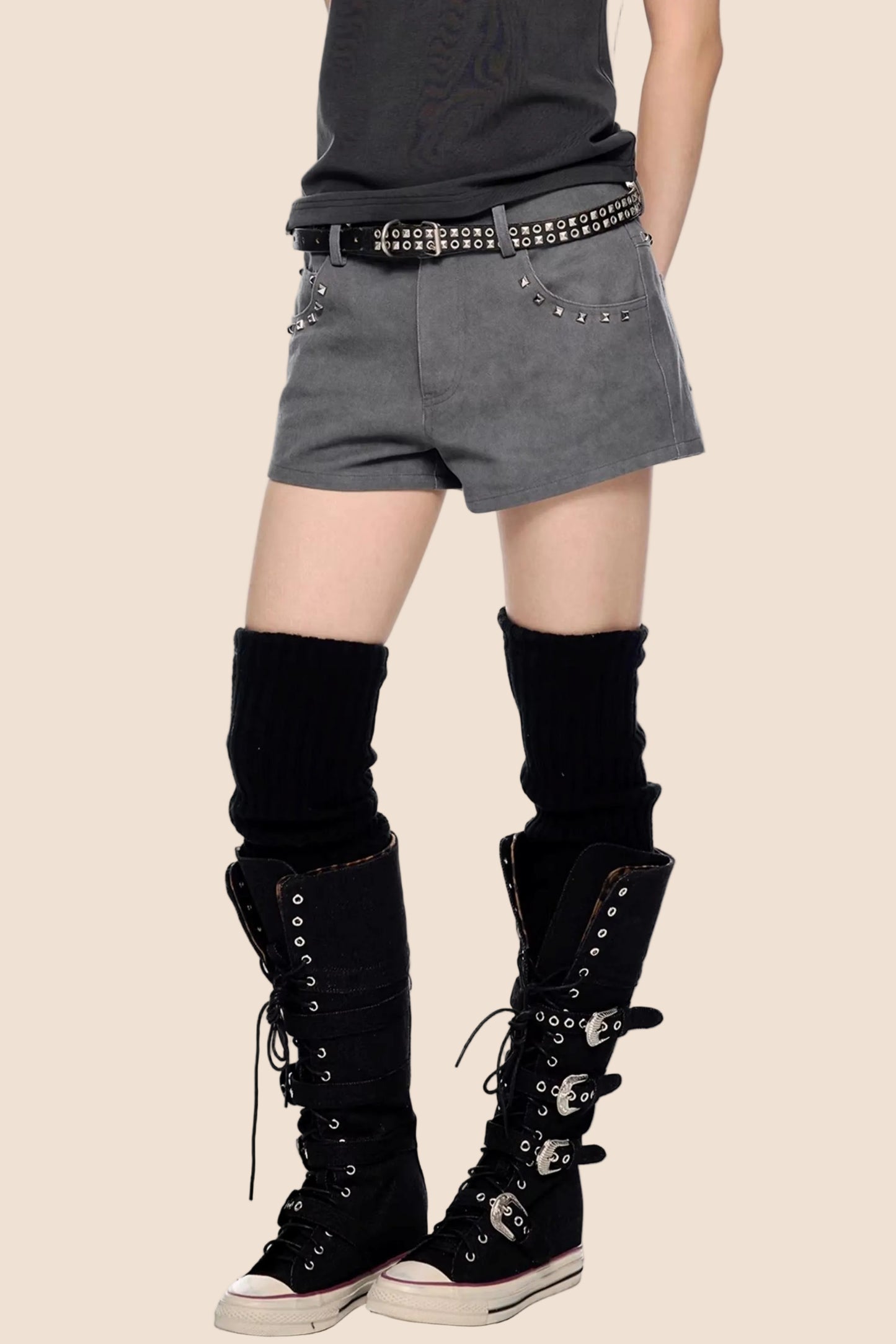 Rivet Retro A-Line Shorts