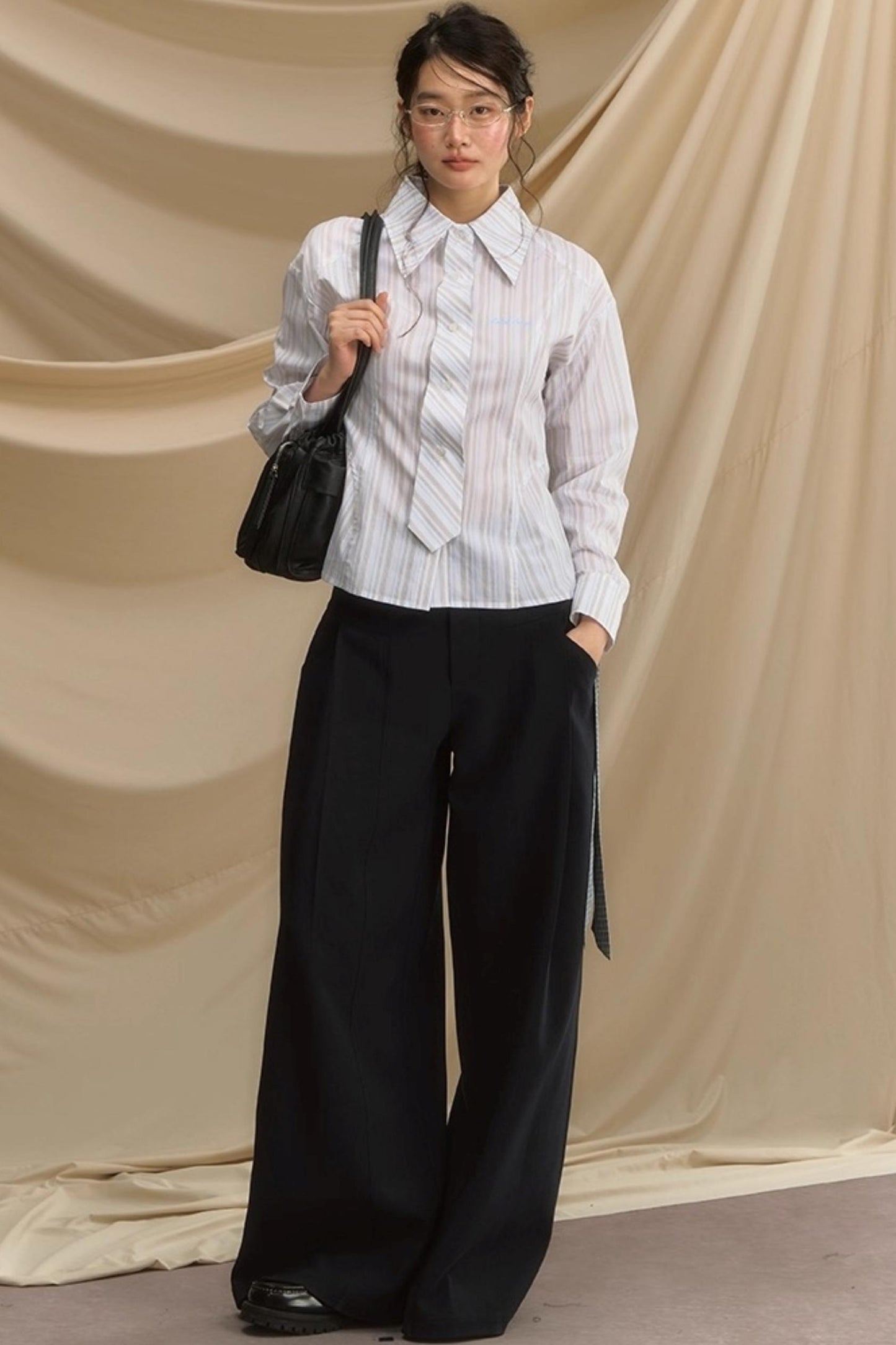 Slim Vertical Striped Shirt