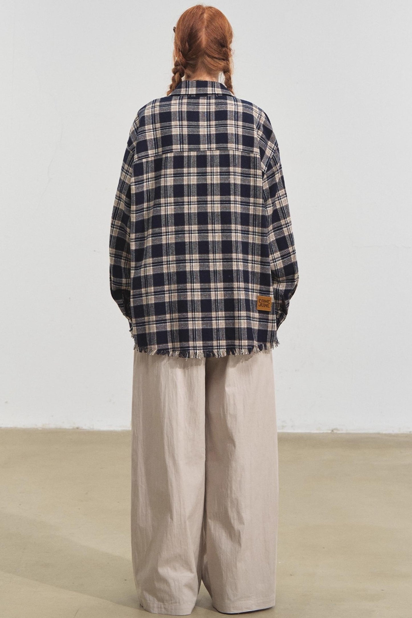 Wide-Leg Scimitar Pants