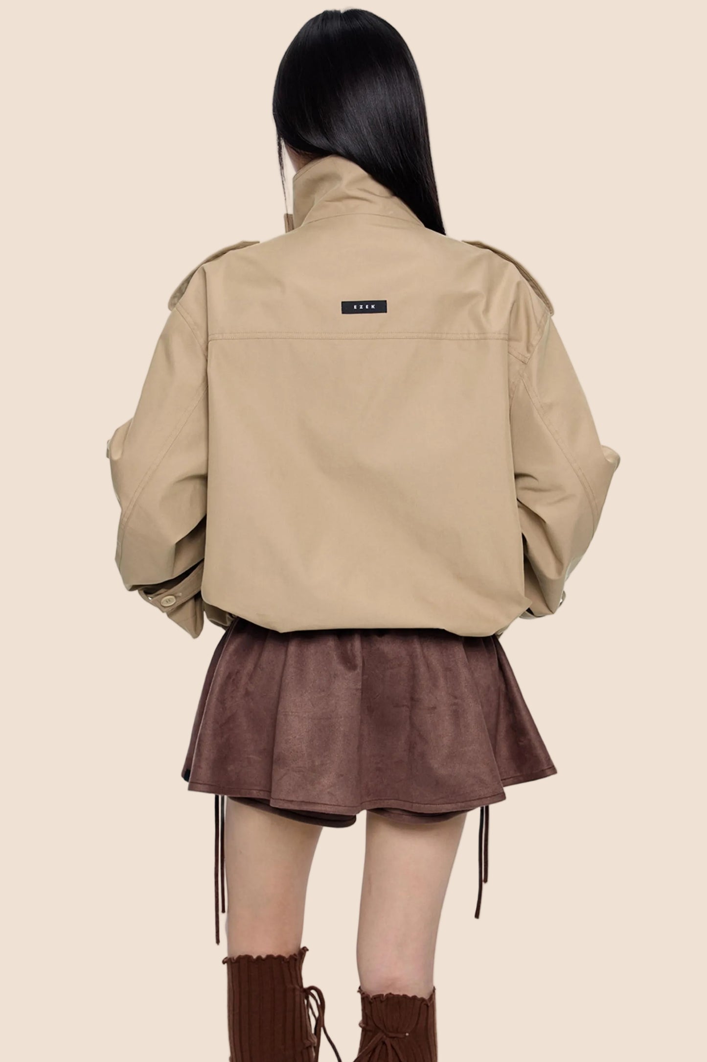 Double-Breasted Retro Trench Coat