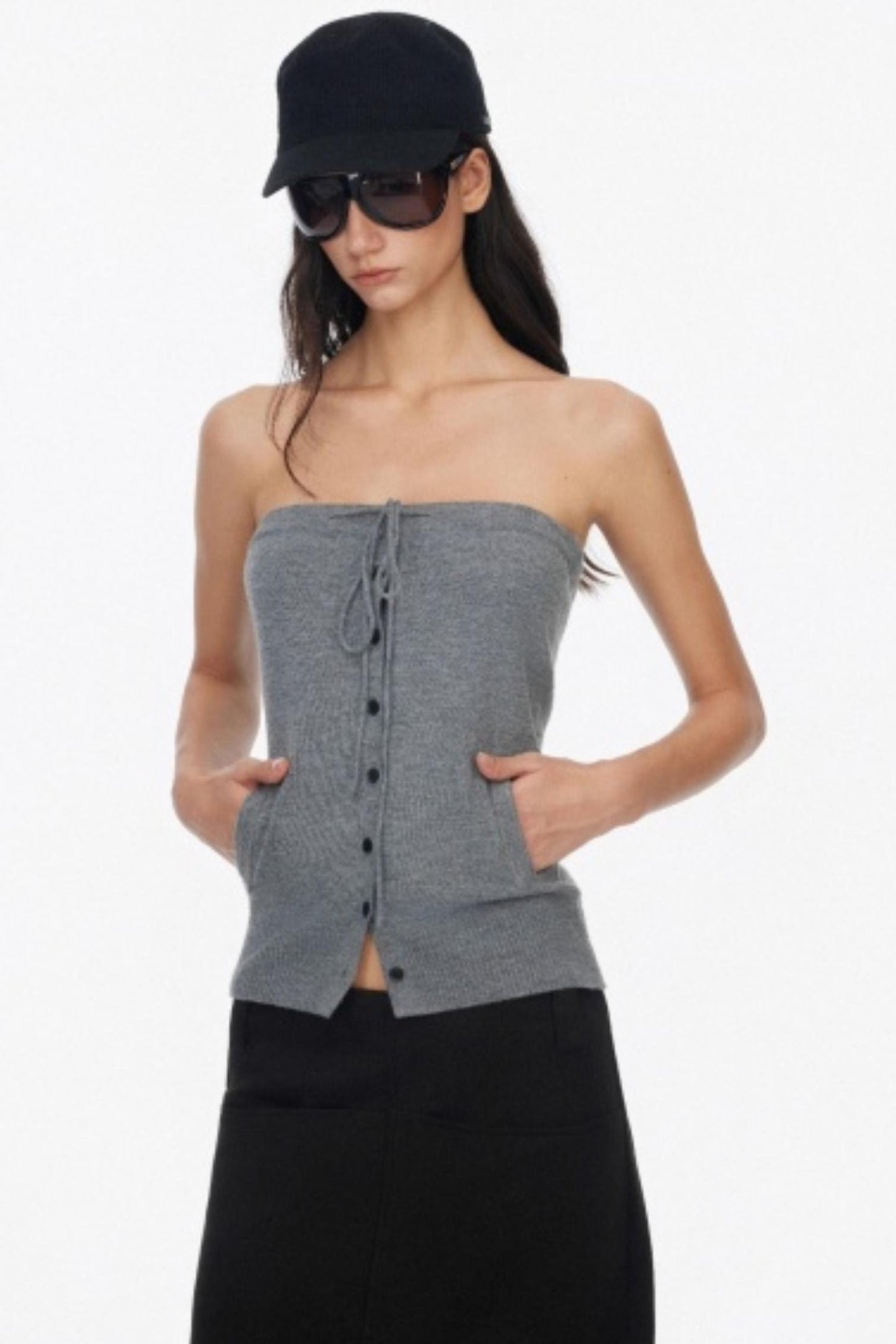 Wool Knit Two Piece Slim Jacket