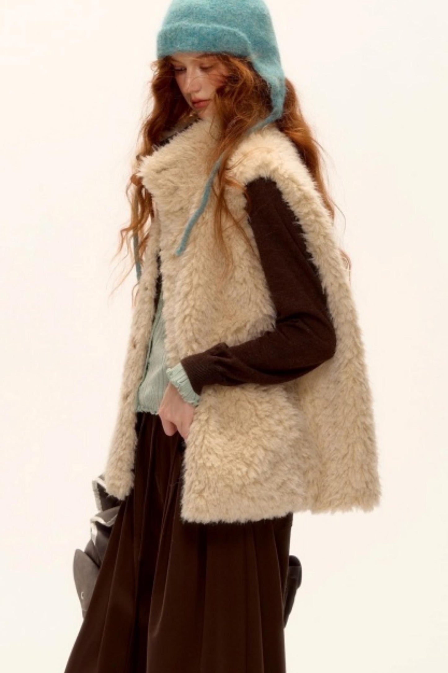 Blue Check Reversible Plaid Vest