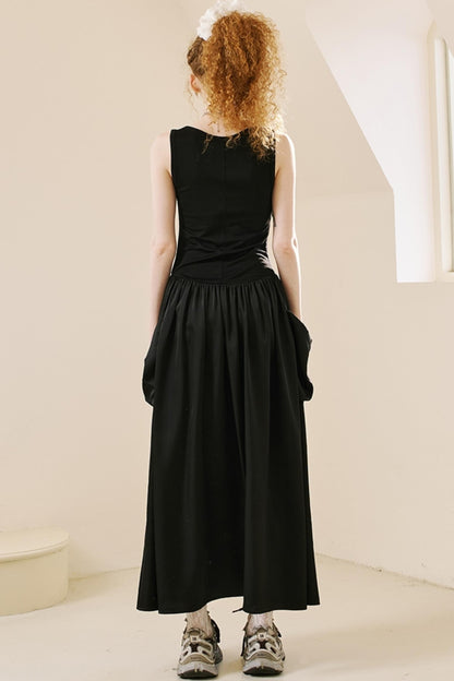 Swallow Embroidered Summer Dress