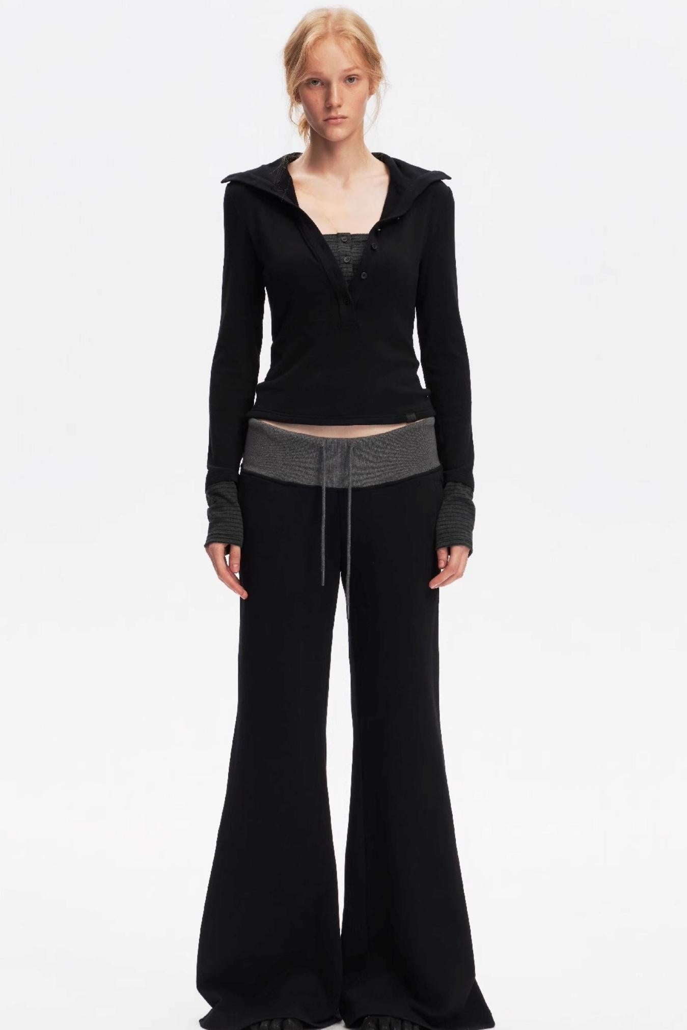 Henry Collar Knitted Top