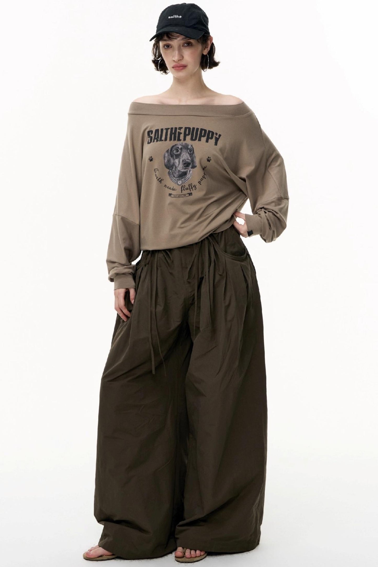 Puppy Print Long Sleeve T-shirt