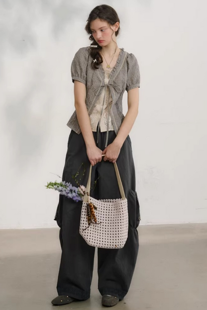 Cloud Peony Lace Blouse