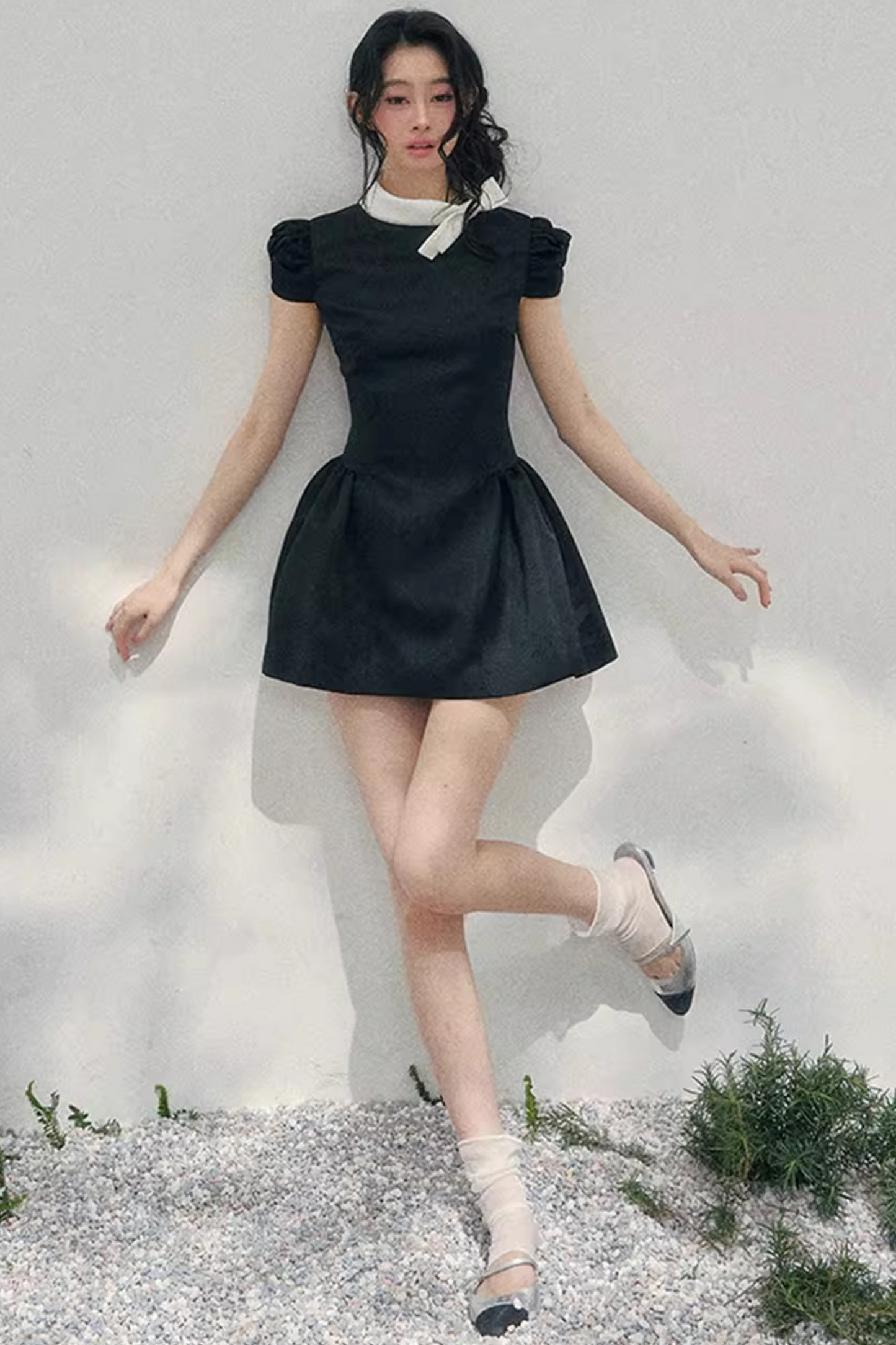 Lilian Ball Puff Sleeve Dress