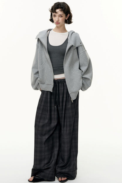 Tea Layer Hooded Cardigan Coat