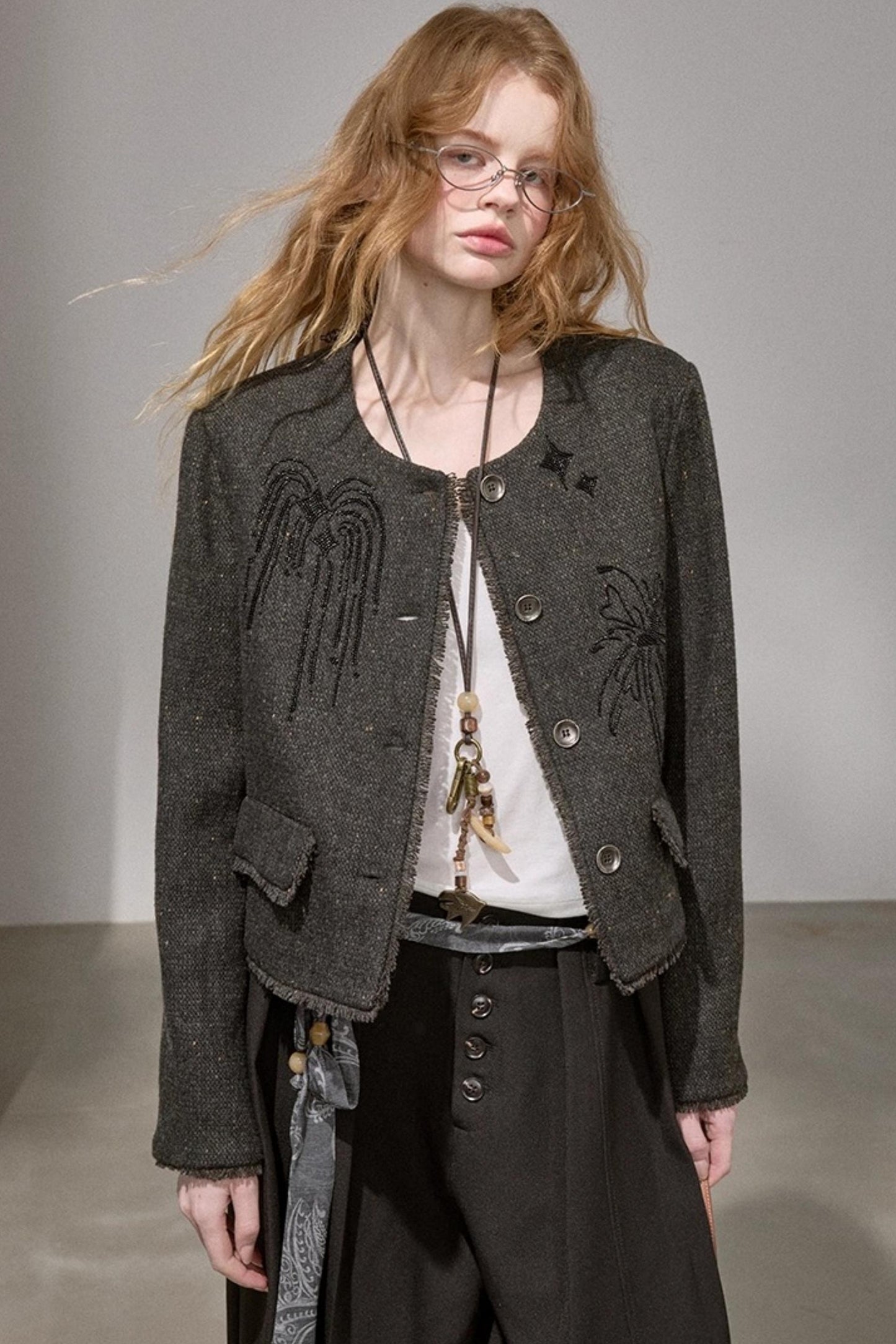 Bead-Embroidered Fireworks Jacket