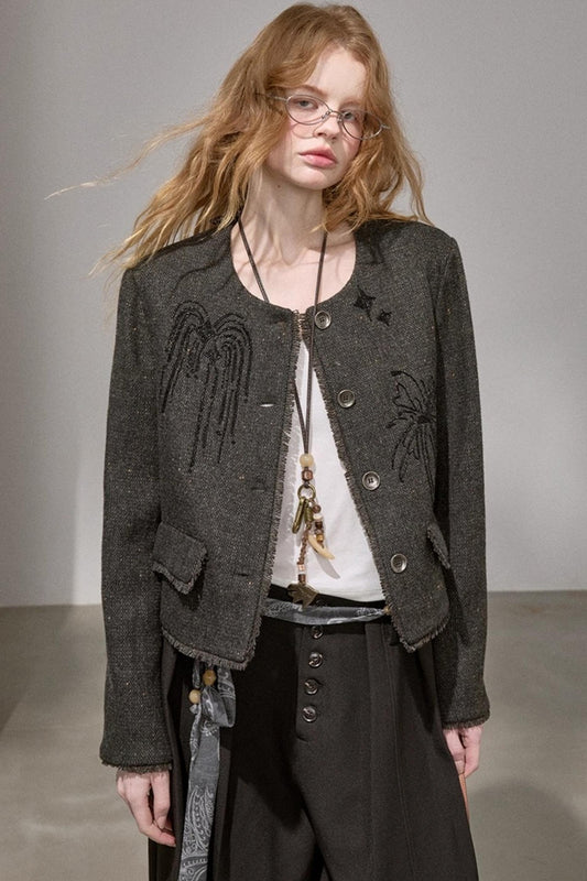 Bead-Embroidered Fireworks Jacket