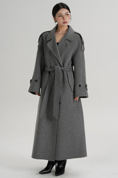 Premium Tailored Wool Blend Coat