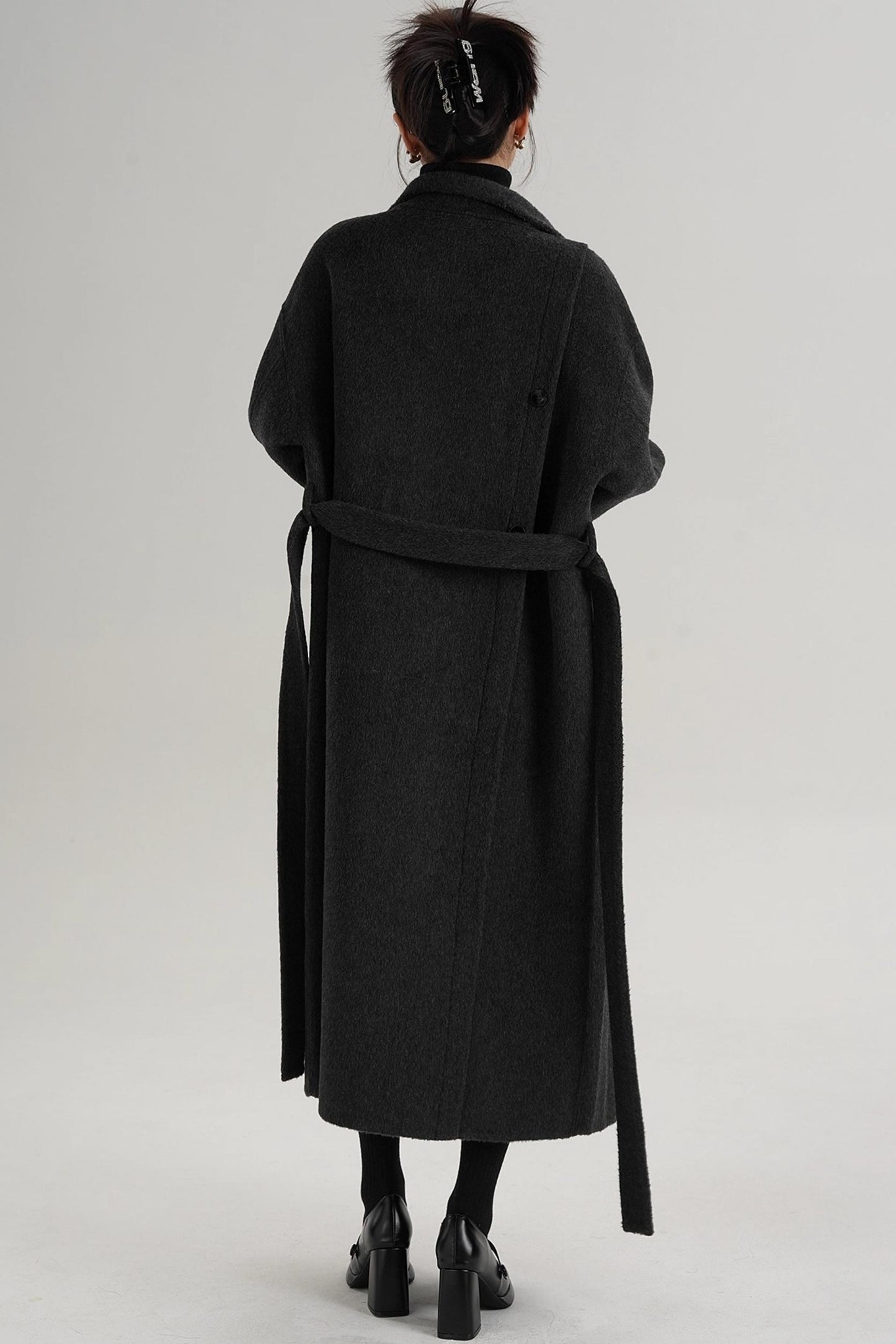Elegant High-Neck Wool Coat