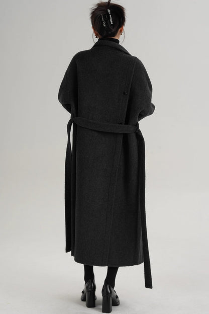 Elegant High-Neck Wool Coat