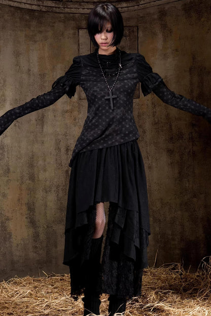 Gestricktes Oberteil im Palast-Stil