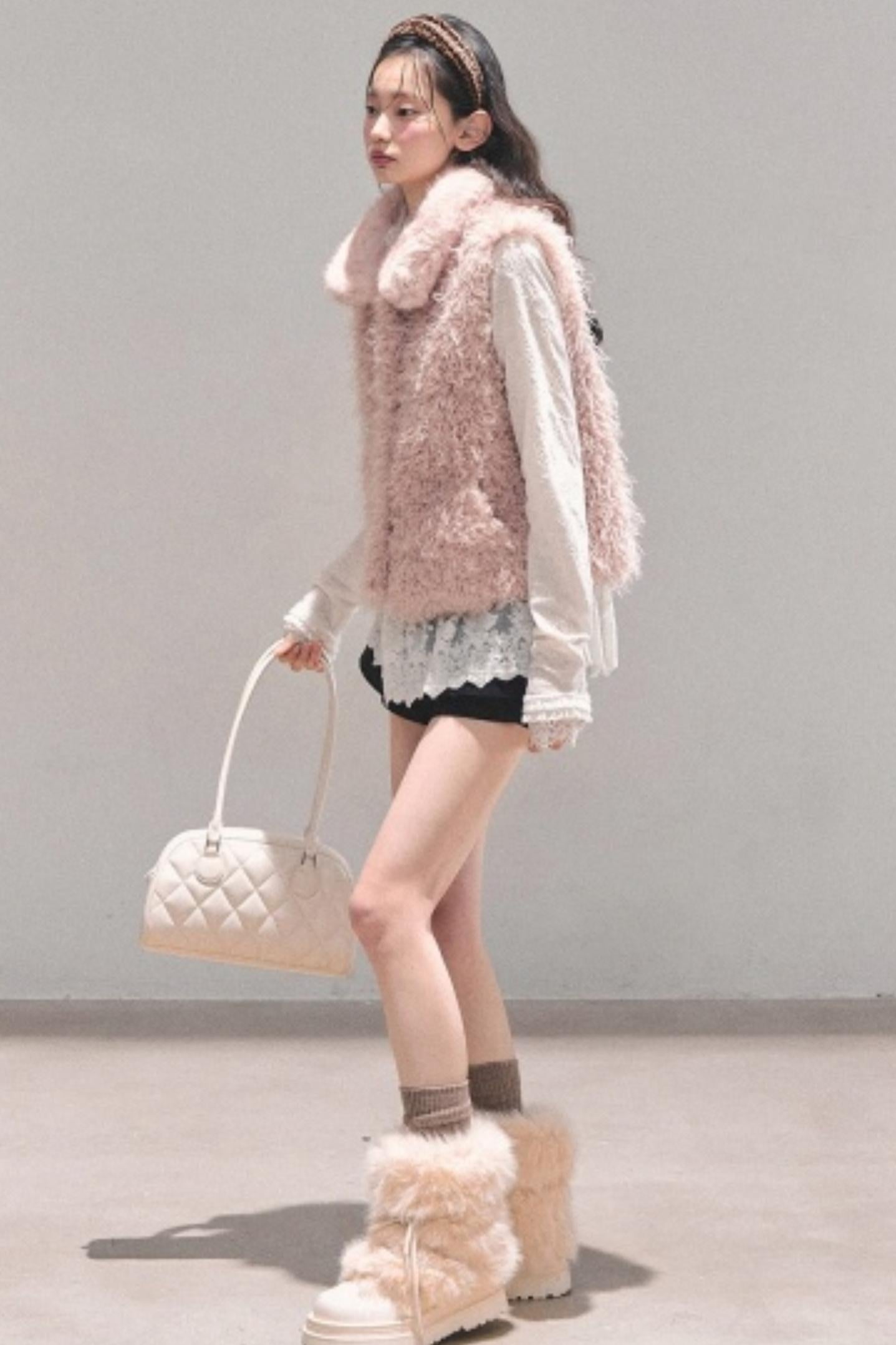 Reversible Faux Fur Vest