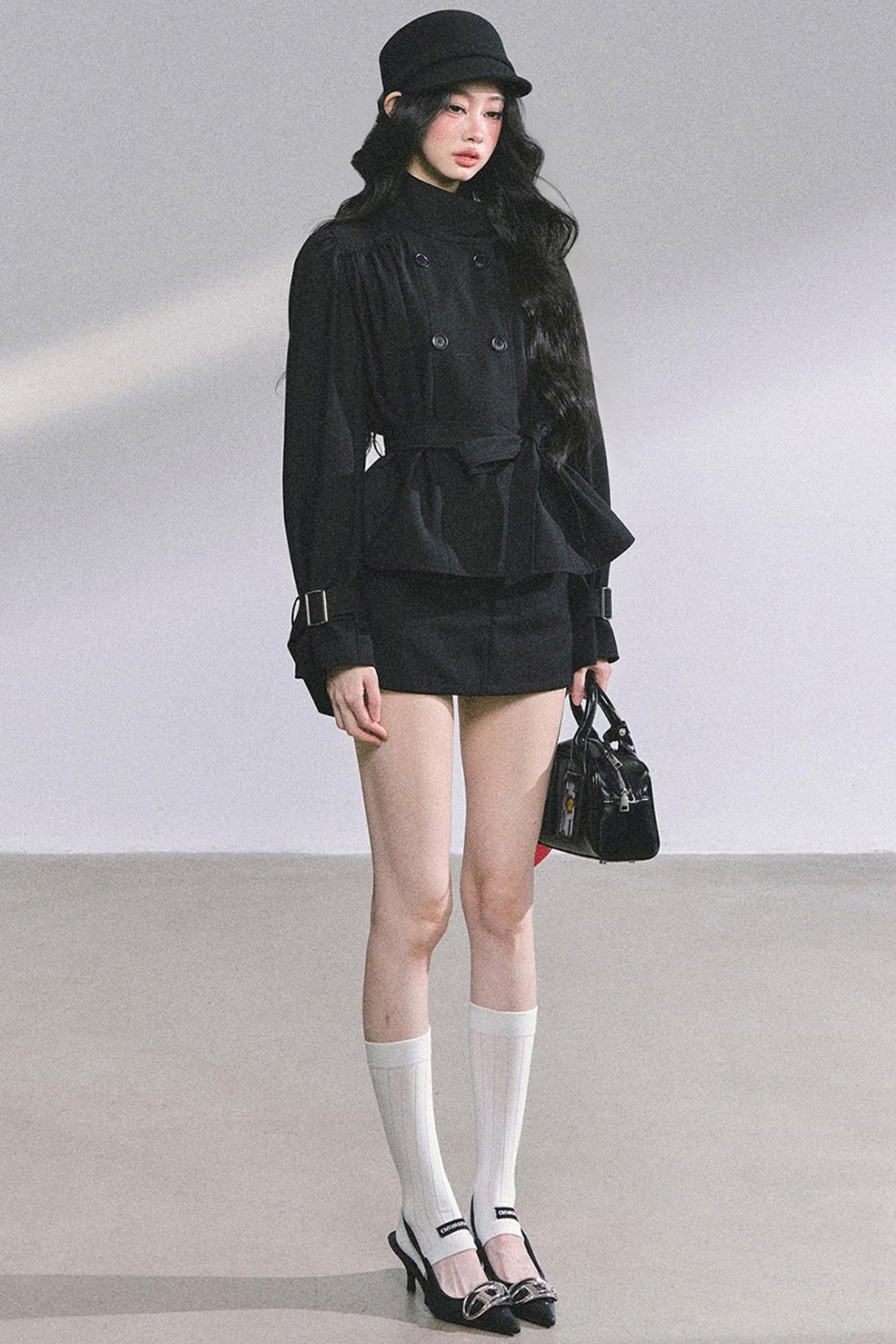 French Autumn Coat & Skirt Set-Up