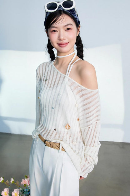 Chic Sunscreen Blouse