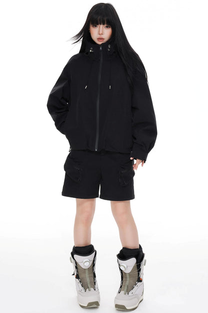 Windproof Waterproof Storm Jacket Pants Set-Up