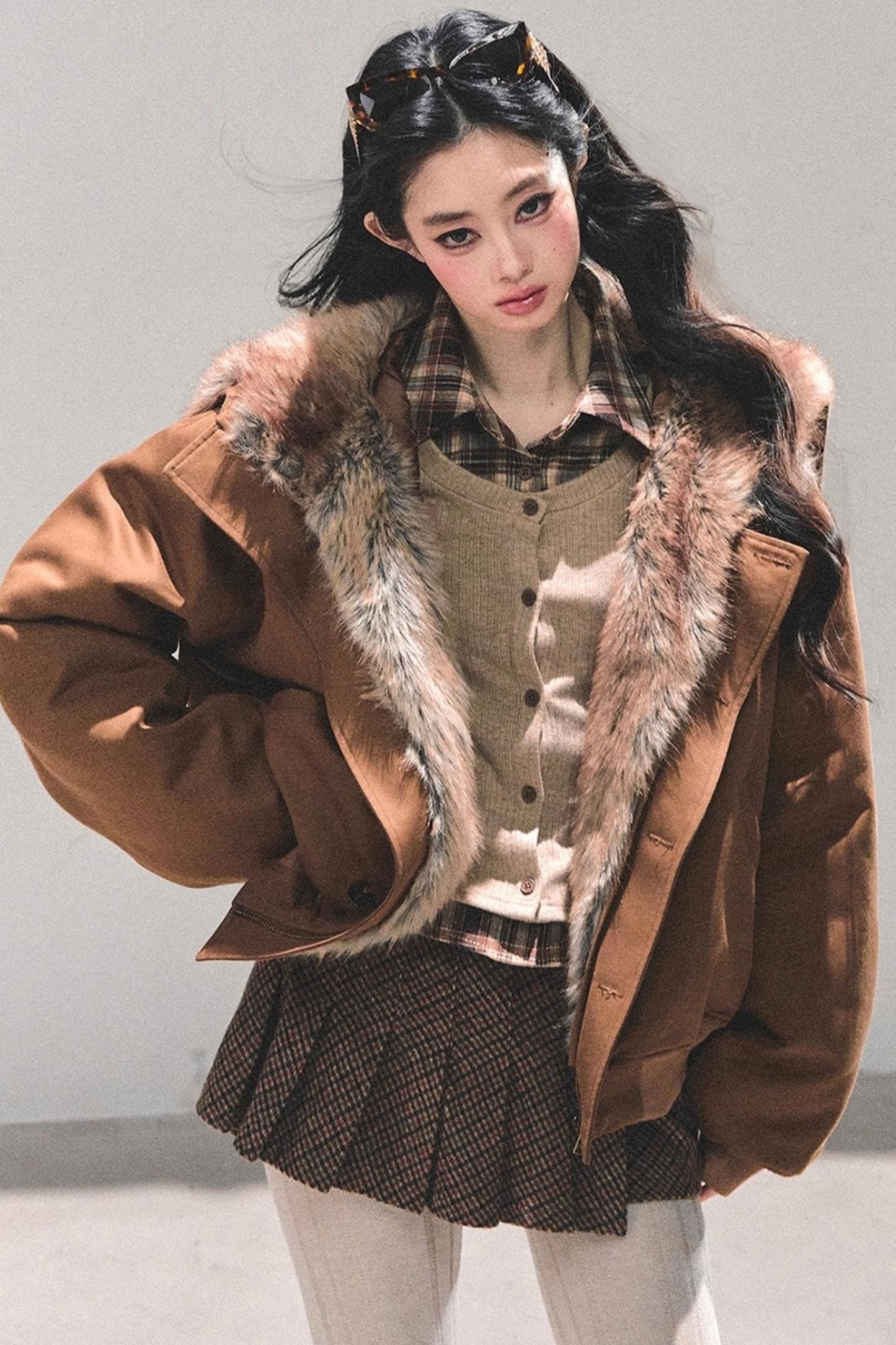 Hepburn-Style Quilted Winter Coat