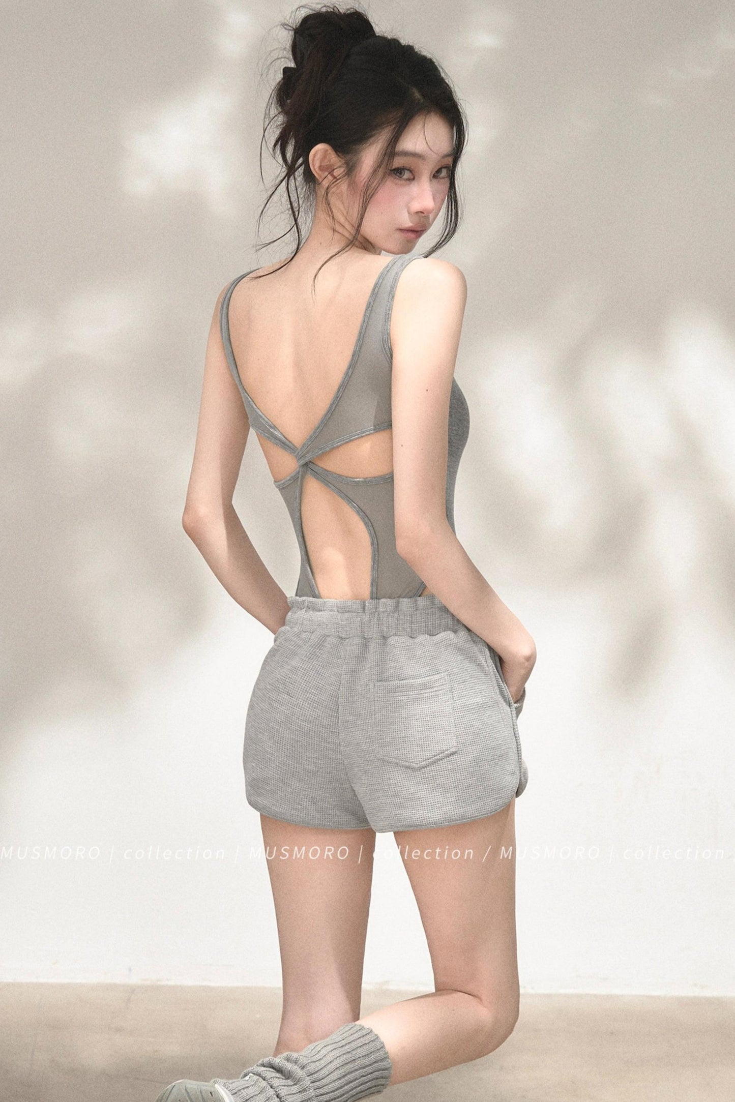Open Back Mesh Bodysuit