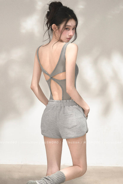 Open Back Mesh Bodysuit