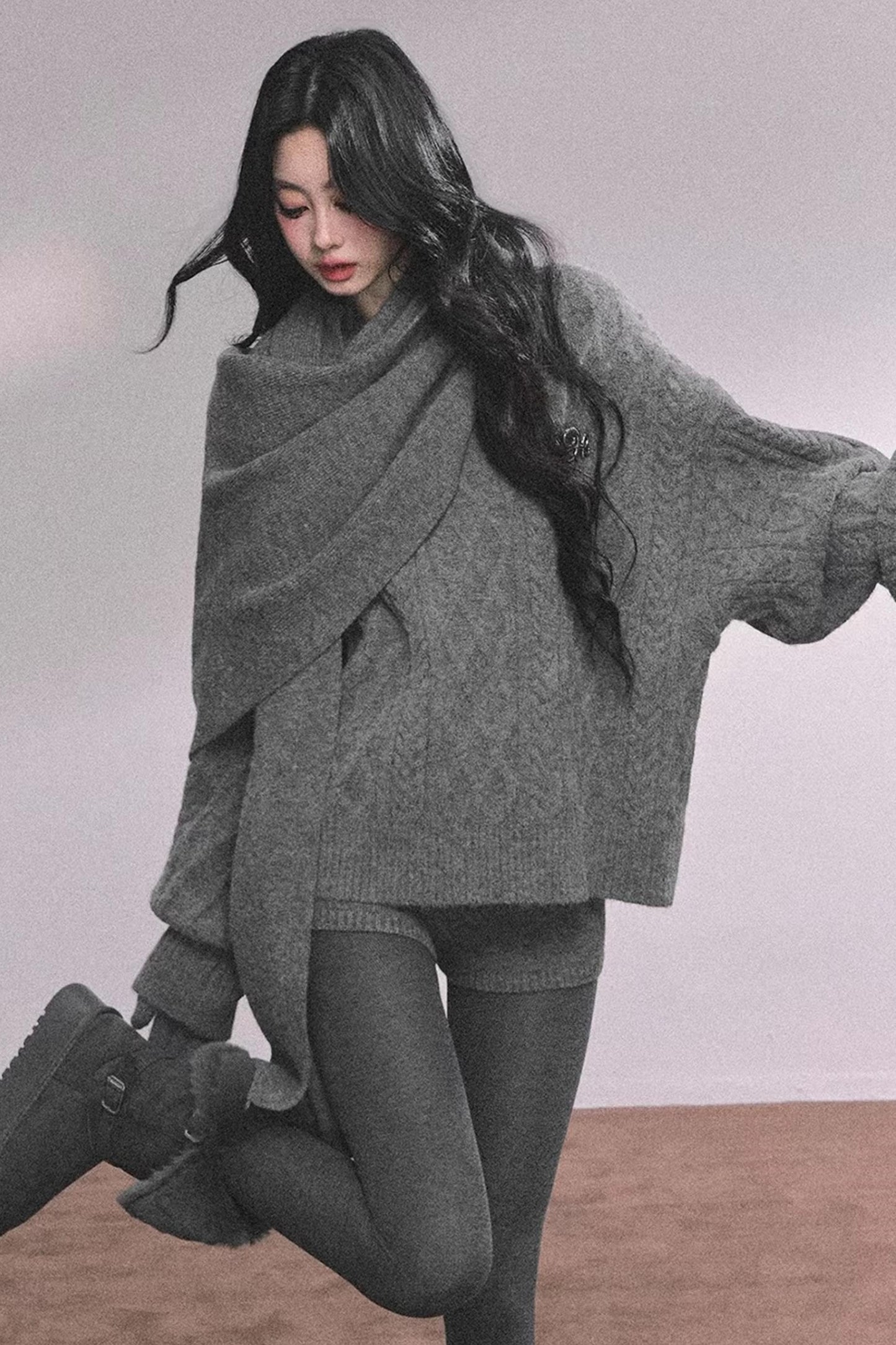 Zurich Knit Sweater Shorts Set-Up