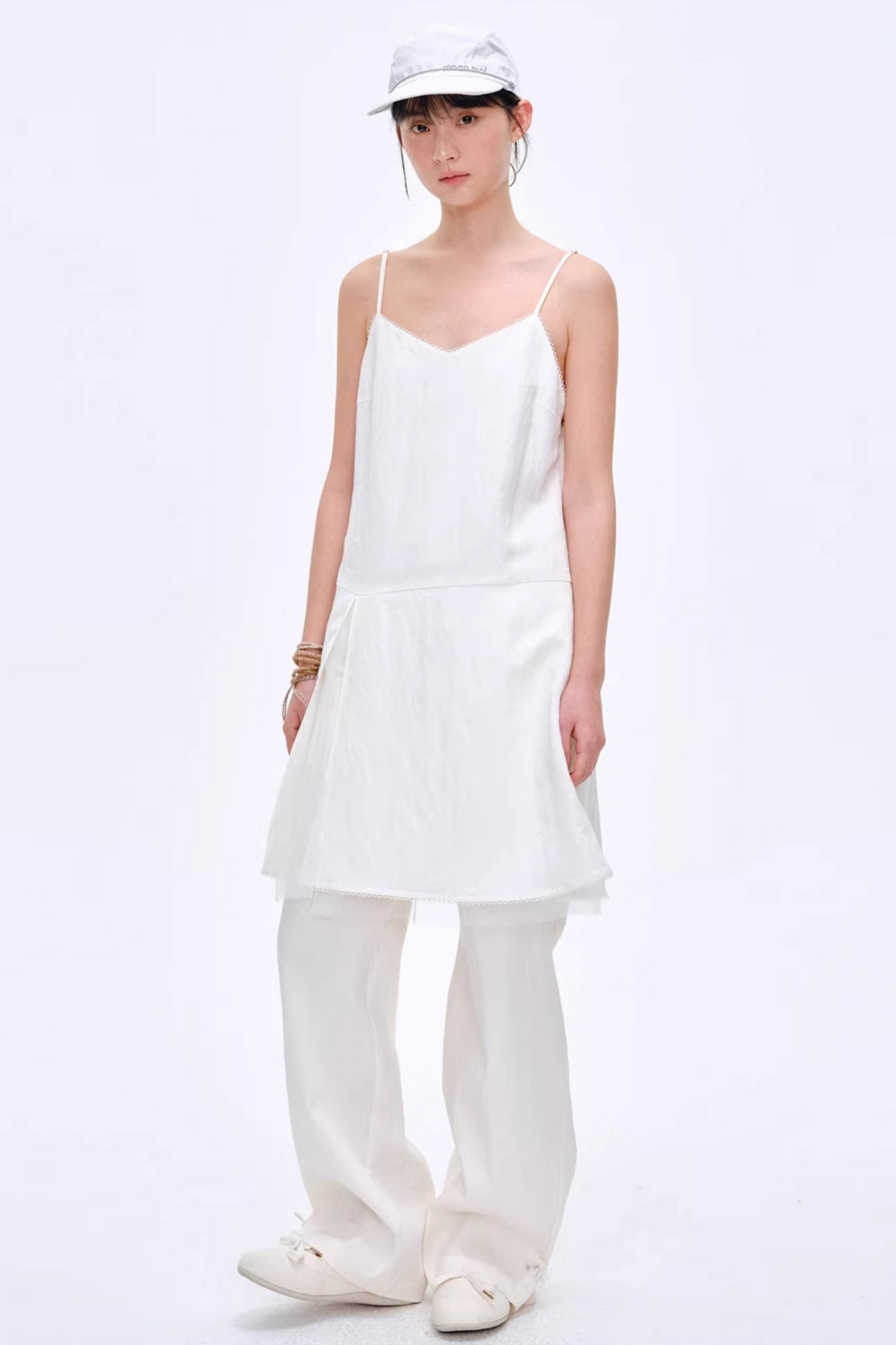 Lyocell Blend Color-Block Pants