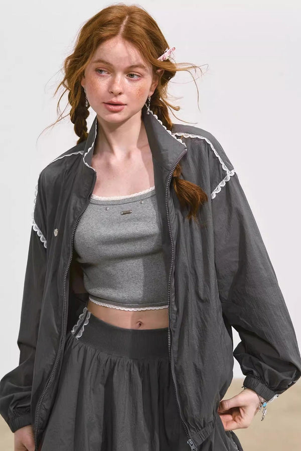 Casual Sun Protection Jacket & Skirt Set-Up