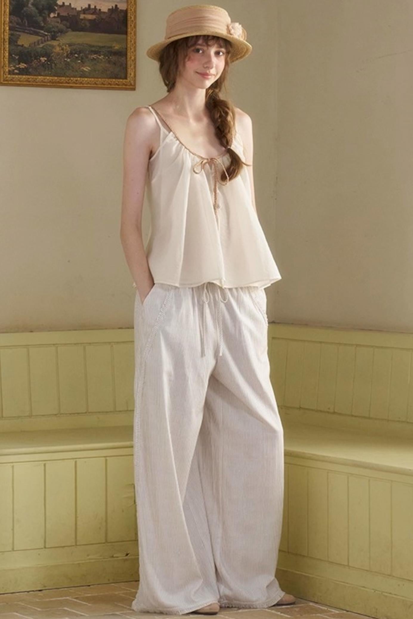 Coconut Grove Pleated Slacks Set-Up