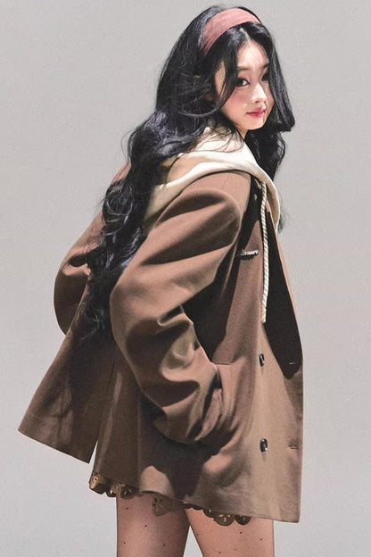 Minimalist Hooded Blazer