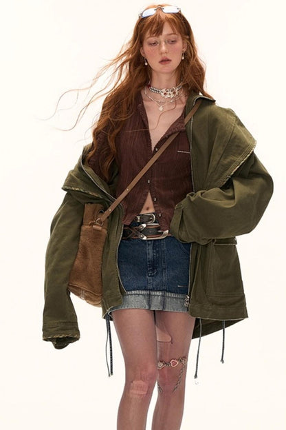 Striped Knit Multi-Button Cardigan